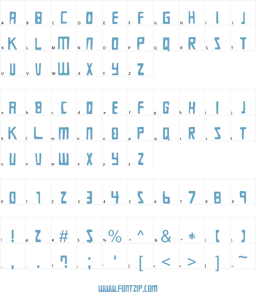 DK Die Bruecke Font Character